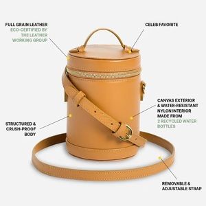 Paravel Crossbody Capsule Bag atlas tan leather